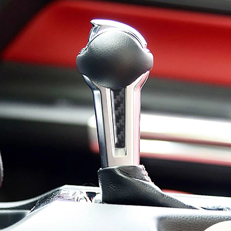 Carbon Fiber Gear Panel Sticker for Ford Mustang (2015) | Interior Trim Decal