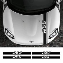 Load image into Gallery viewer, Hood Bonnet Stripe Decal for Mini Cooper (R50–R61) | Engine Cover Trim Vinyl Sticker