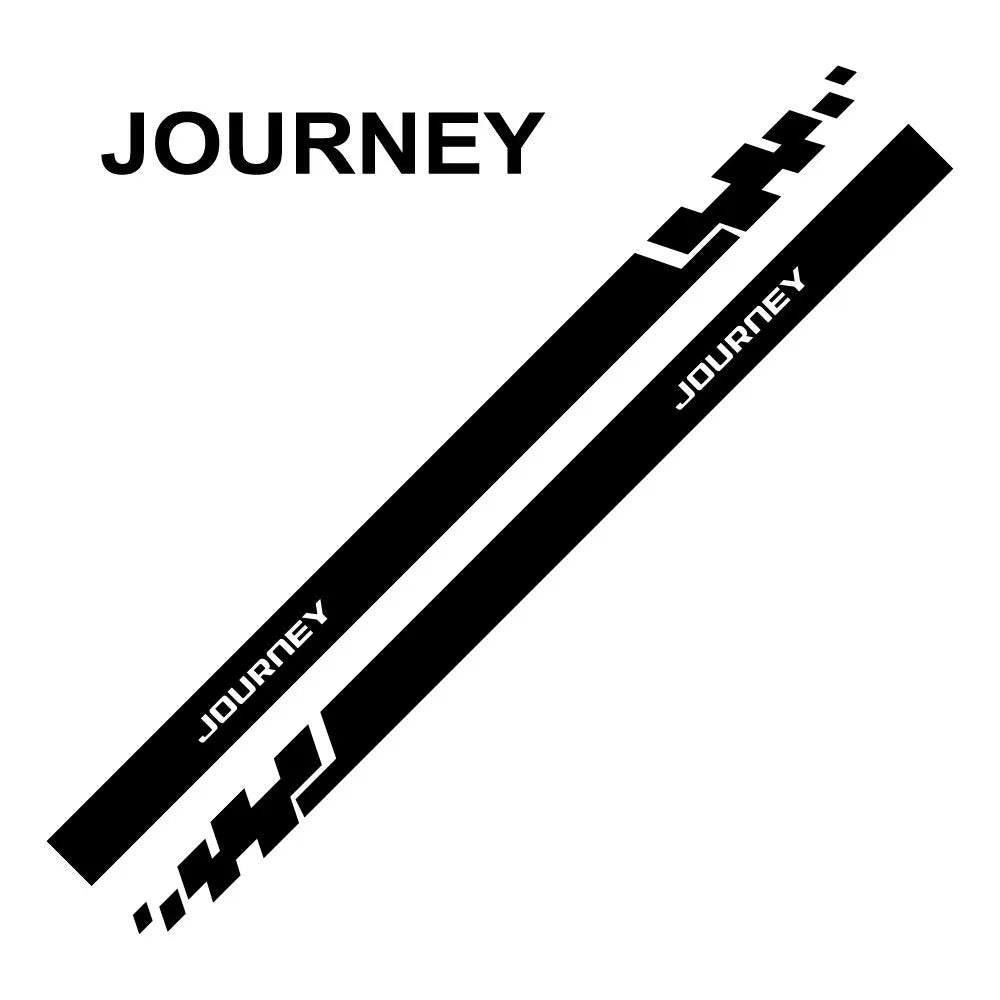 Door & Waistline Decal for Dodge Journey / Charger / Challenger / RAM / Durango & More | 2-Piece Vinyl