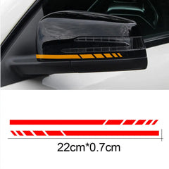DSYCAR Rearview Mirror Reflective Decal Vinyl Stripe Sticker for Mercedes-Benz W204 / W212 / W117 / W176
