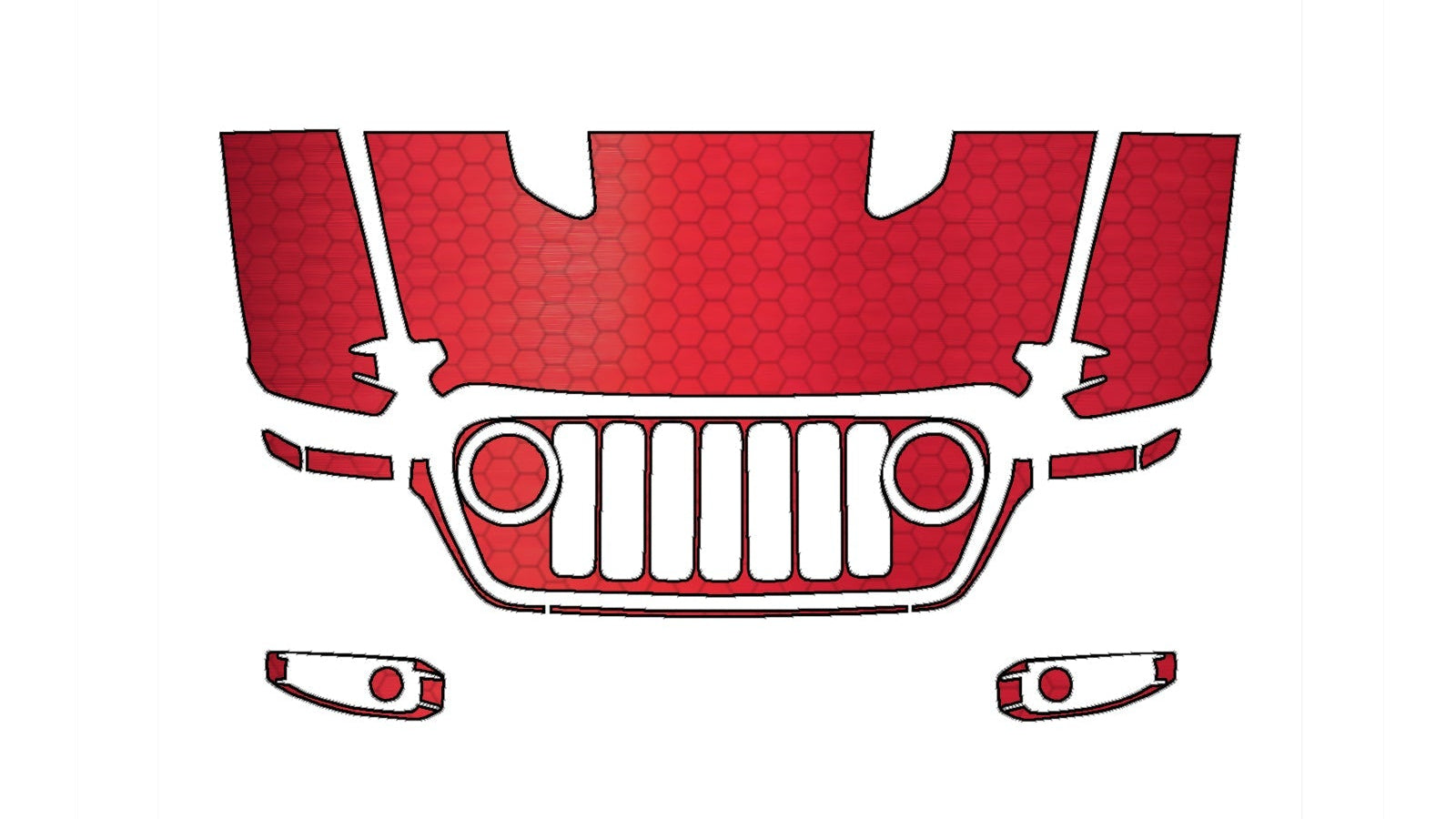 Jeep Gladiator Rubicon (2020–2023) Front Paint Protection Film Kit | Pre-Cut PPF