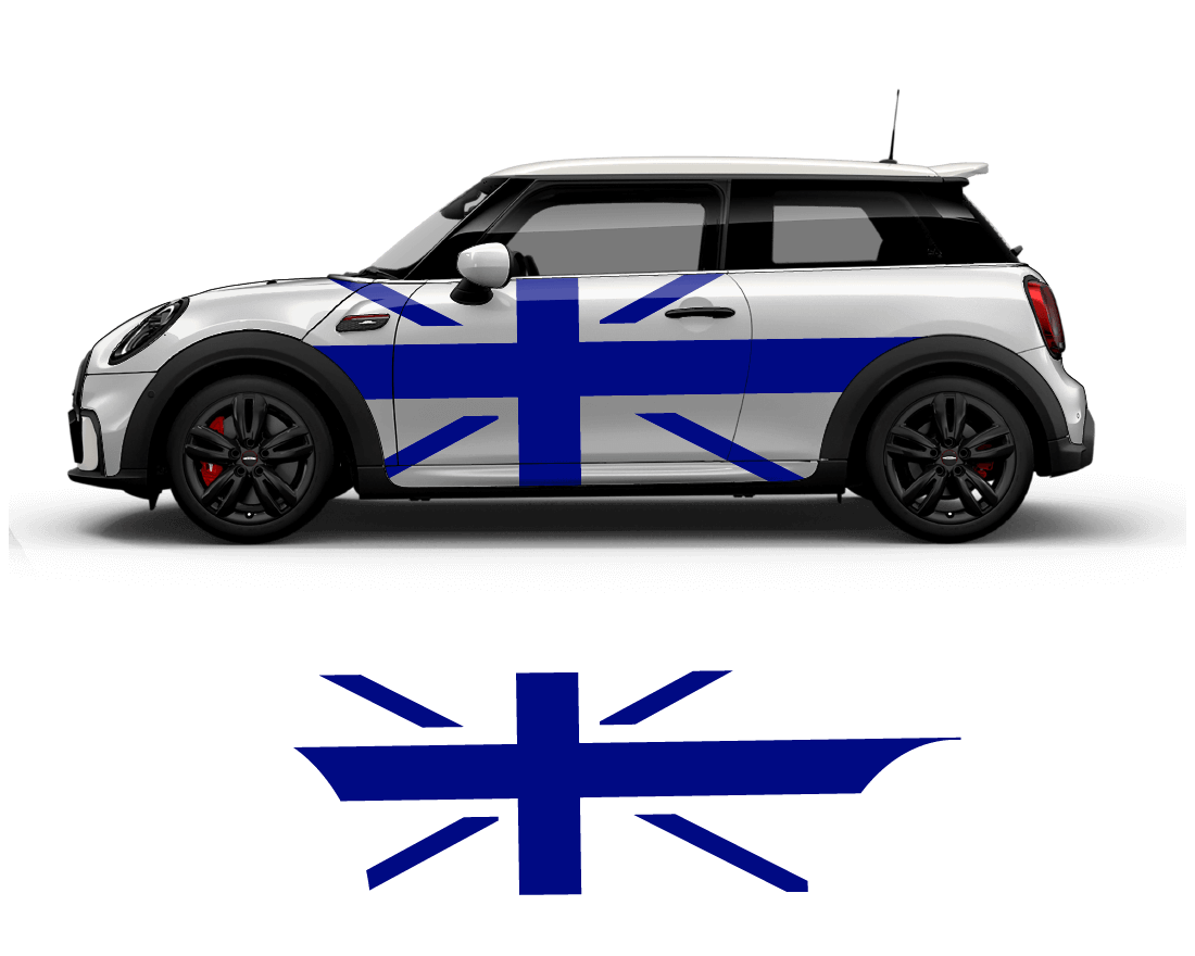 Mini Cooper Flag Side Graphics