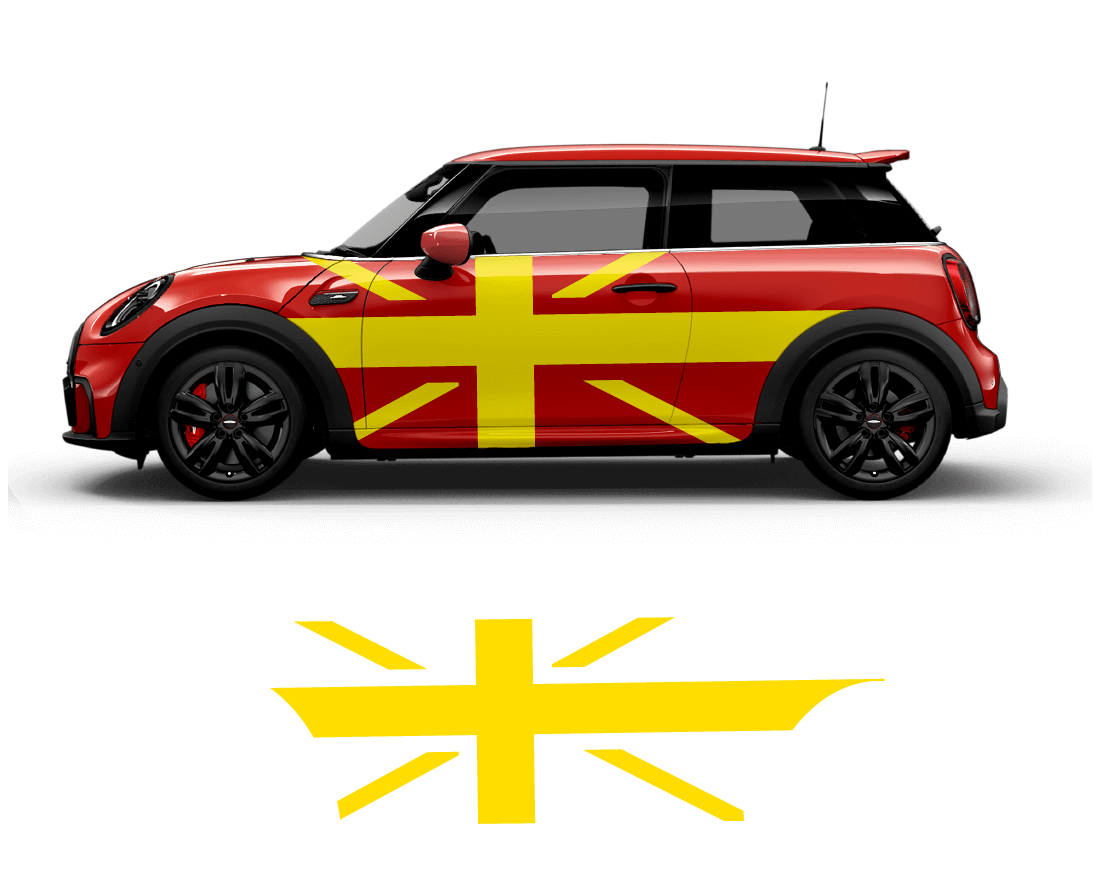Mini Cooper Flag Side Graphics