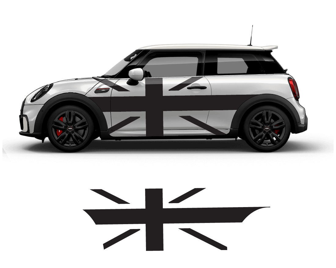 Mini Cooper Flag Side Graphics