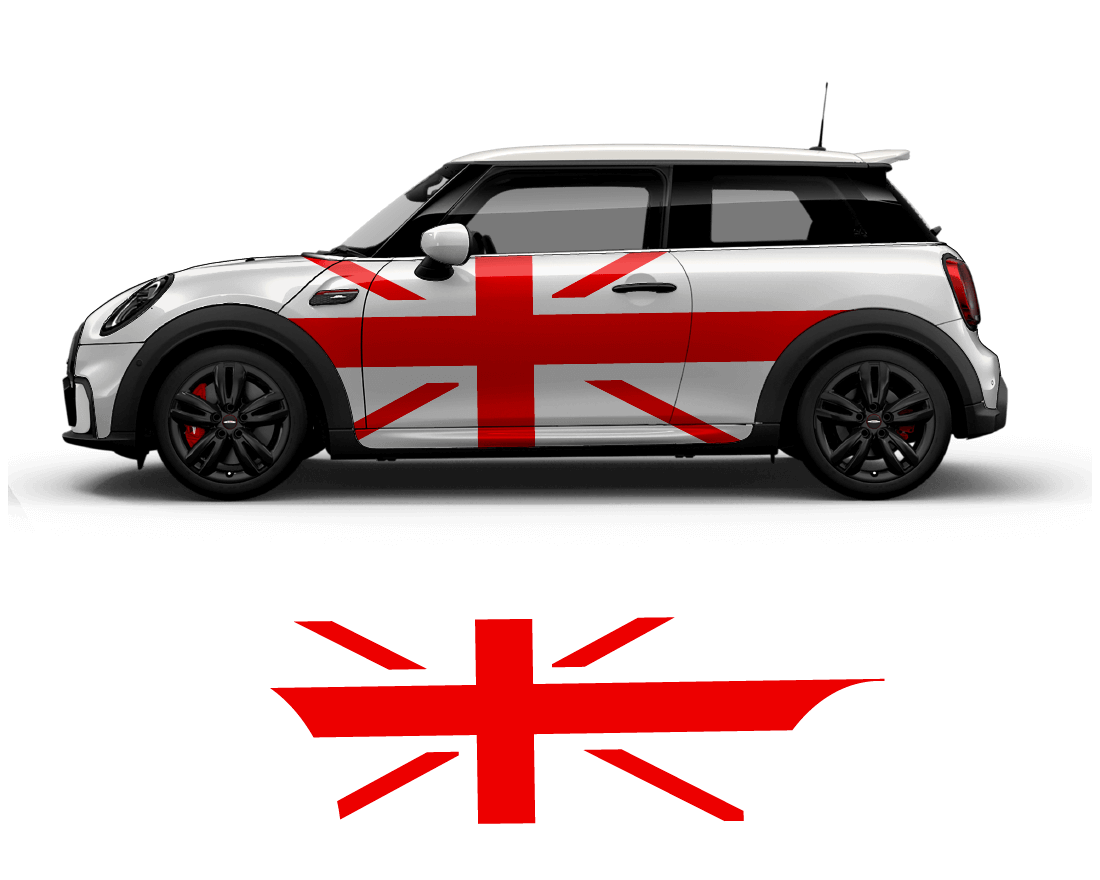Mini Cooper Flag Side Graphics