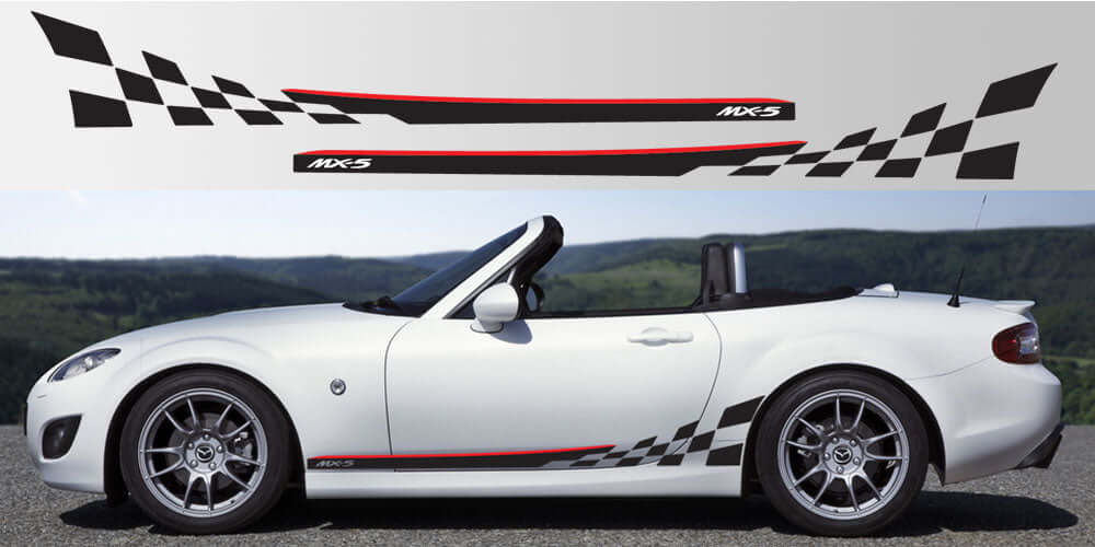 Miata MX-5 NC Two Tone Side Decals