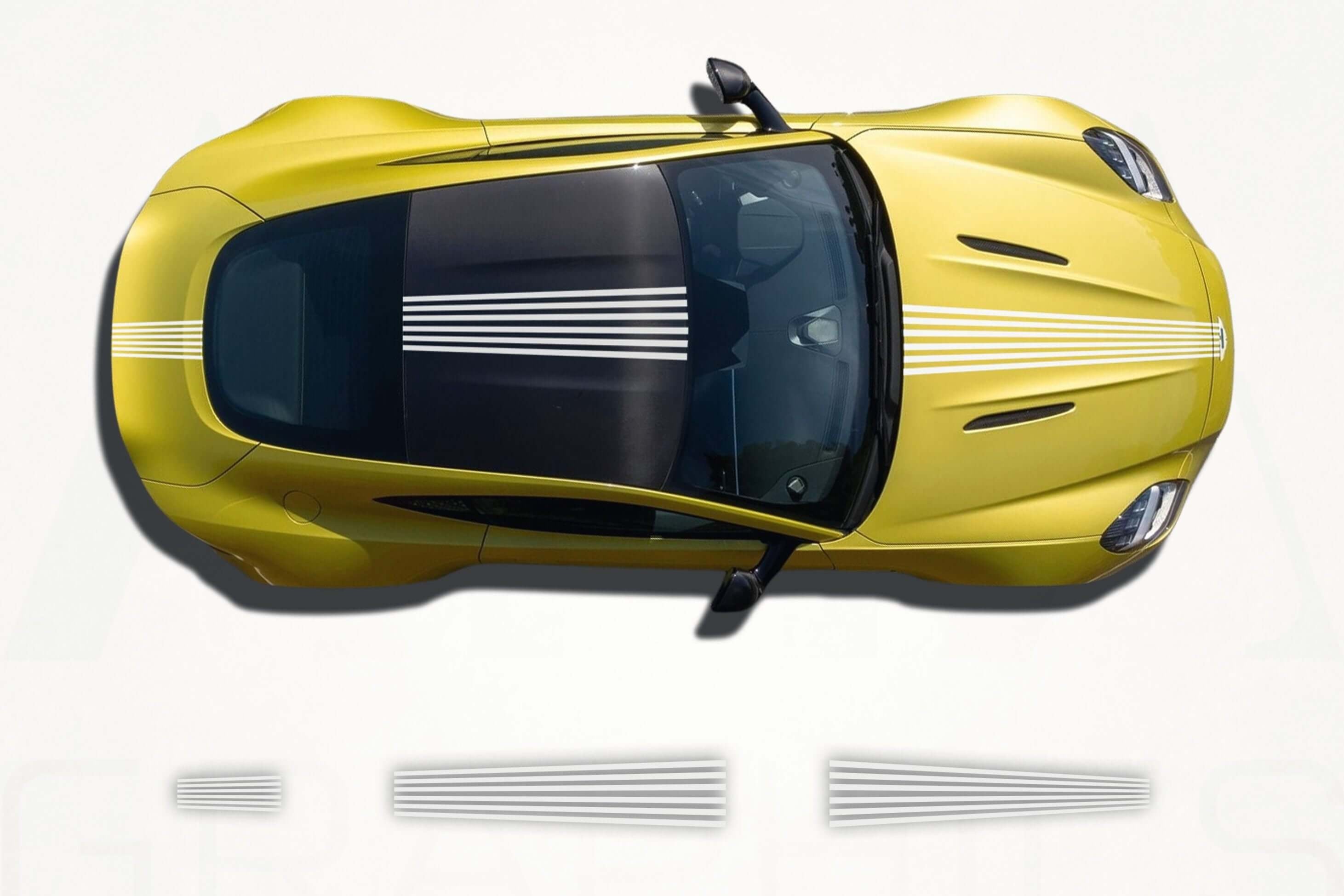 Aston Martin Vantage Center Stripes Decals