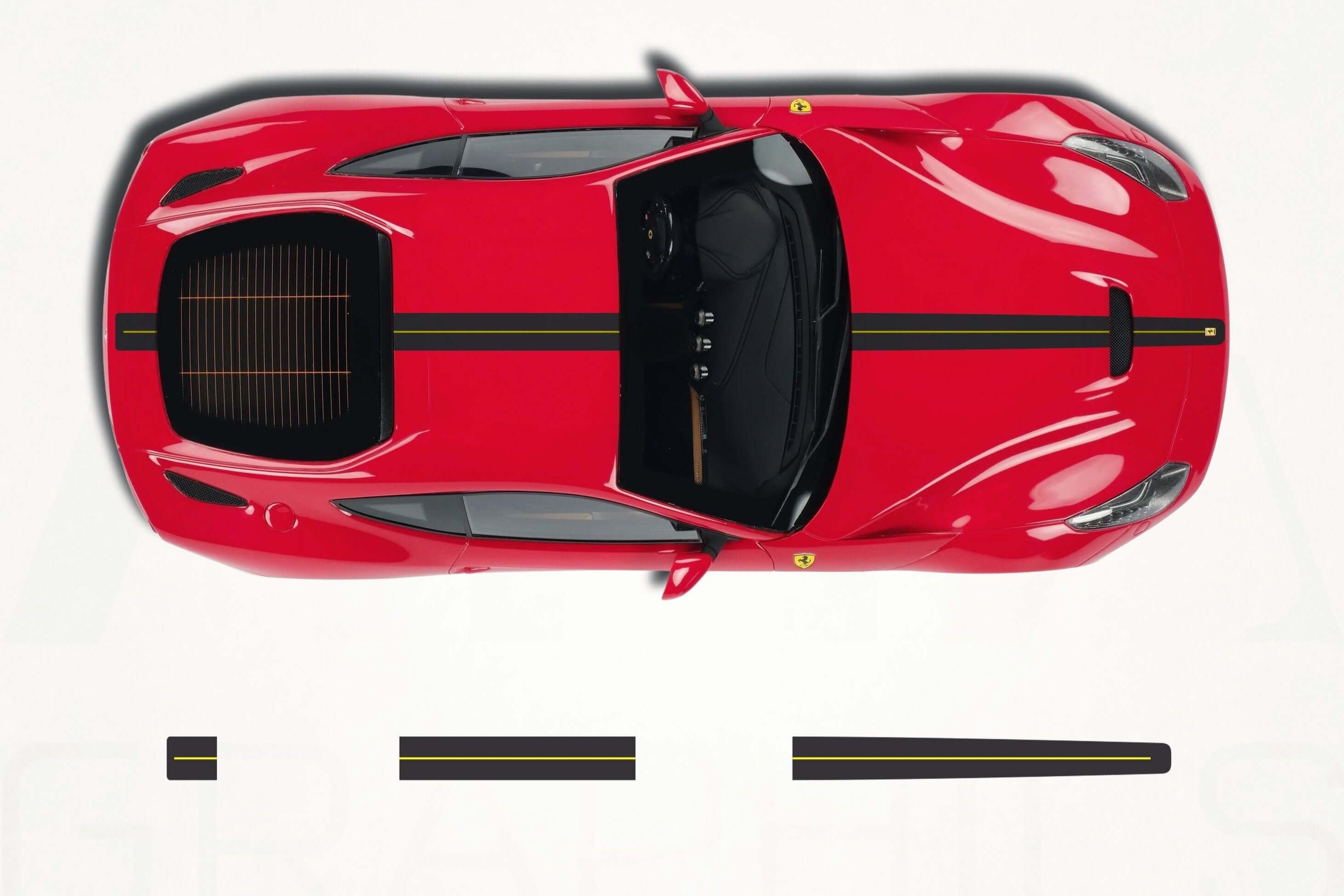 Ferrari F12 Berlinetta Center Stripes Decals