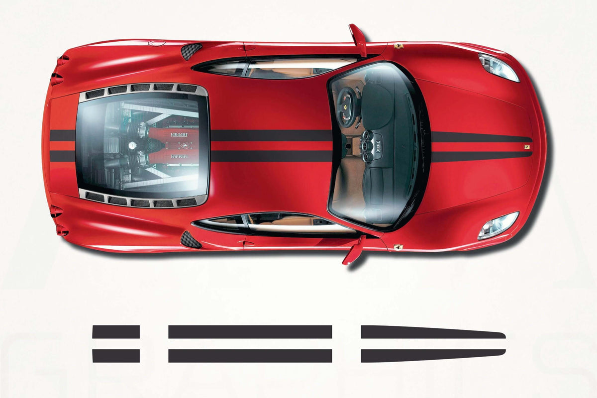 Ferrari F430 Center Stripes Decals