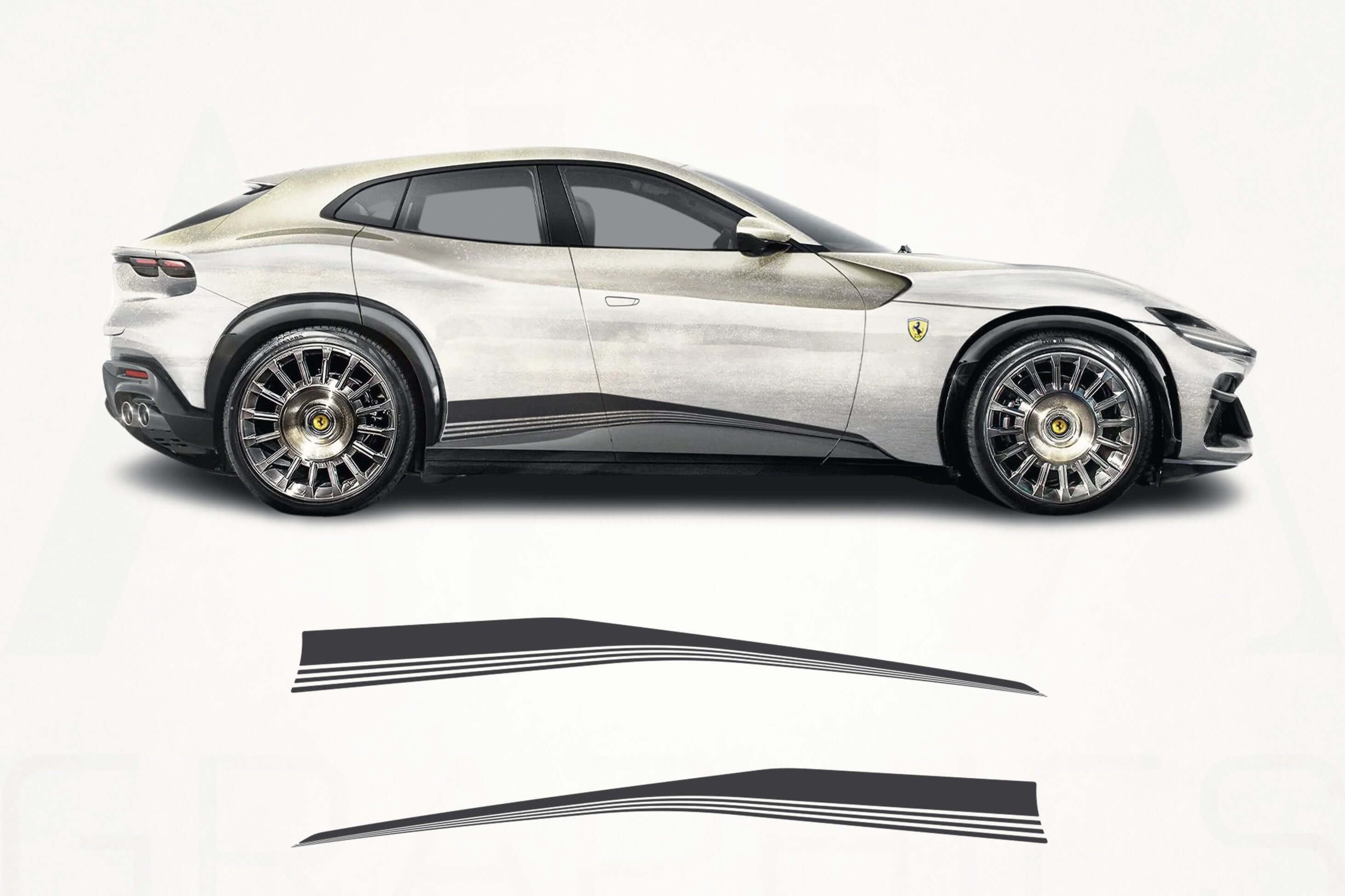 Ferrari Purosangue Side Stripes Decals