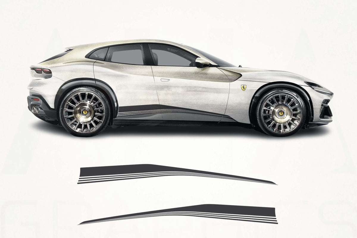 Ferrari Purosangue Side Stripes Decals