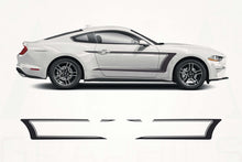Load image into Gallery viewer, White Mustang car with black graphics on a white background