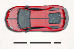Lamborghini Aventador Center Stripes Decals
