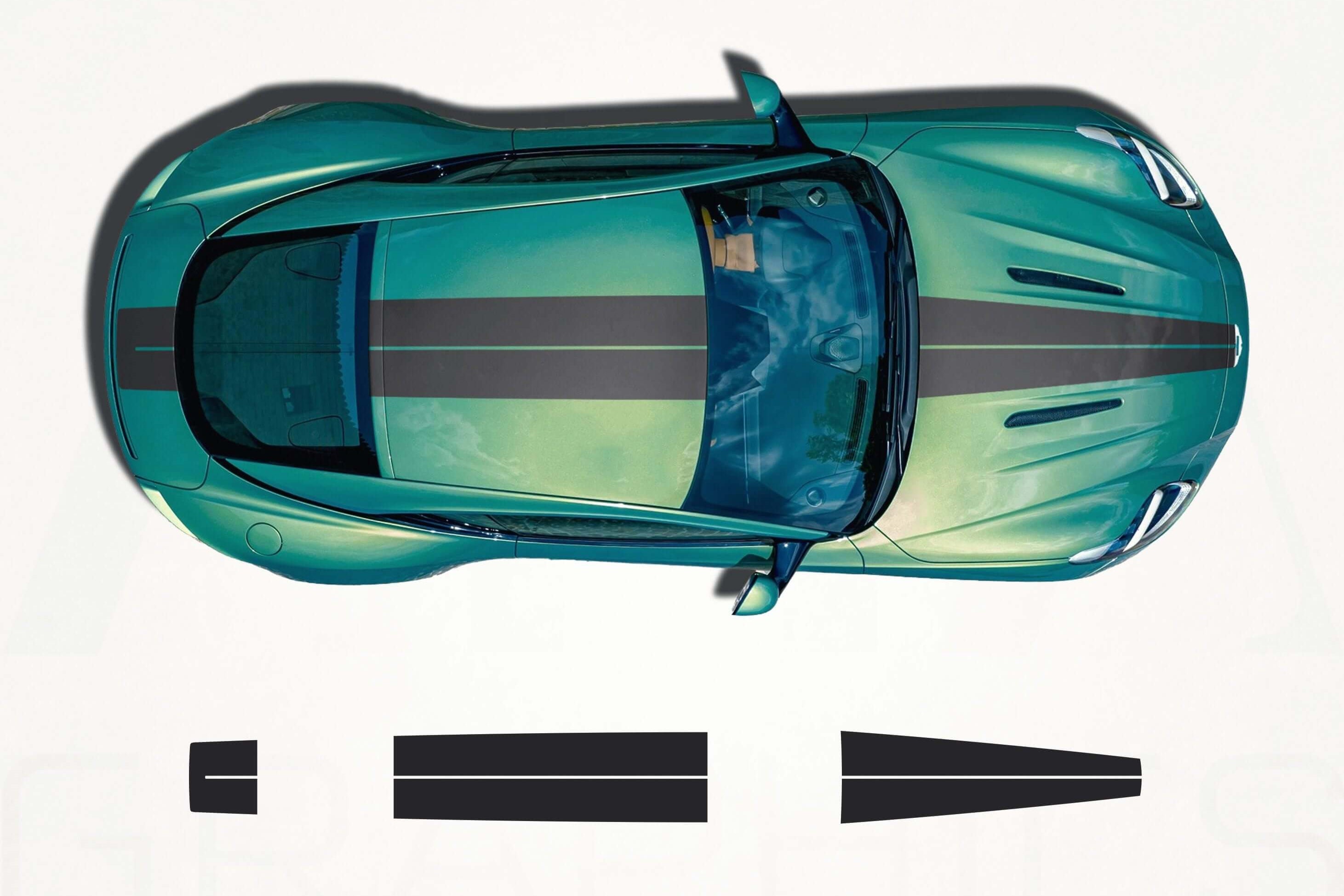 Aston Martin DB12 Center Stripes Decals