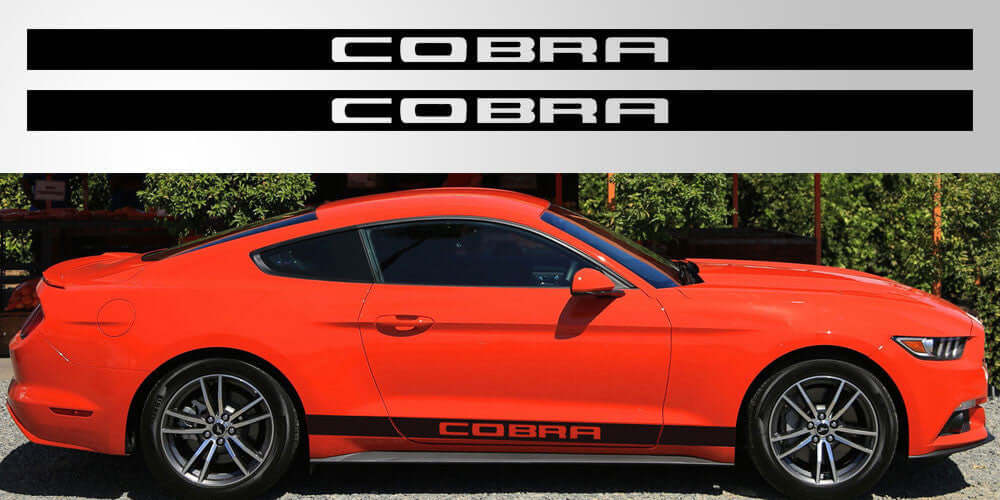 Mustang Cobra Solid Stripe Vinyl Decal