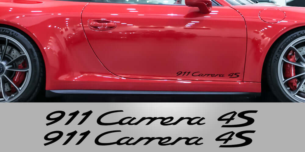 Carrera 4S Door Decals