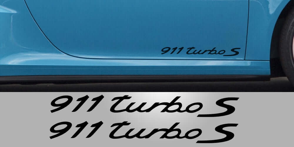 Turbo S Door Decals