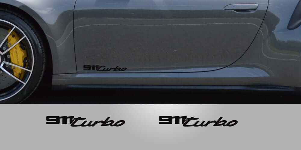 992 Turbo Door Decals
