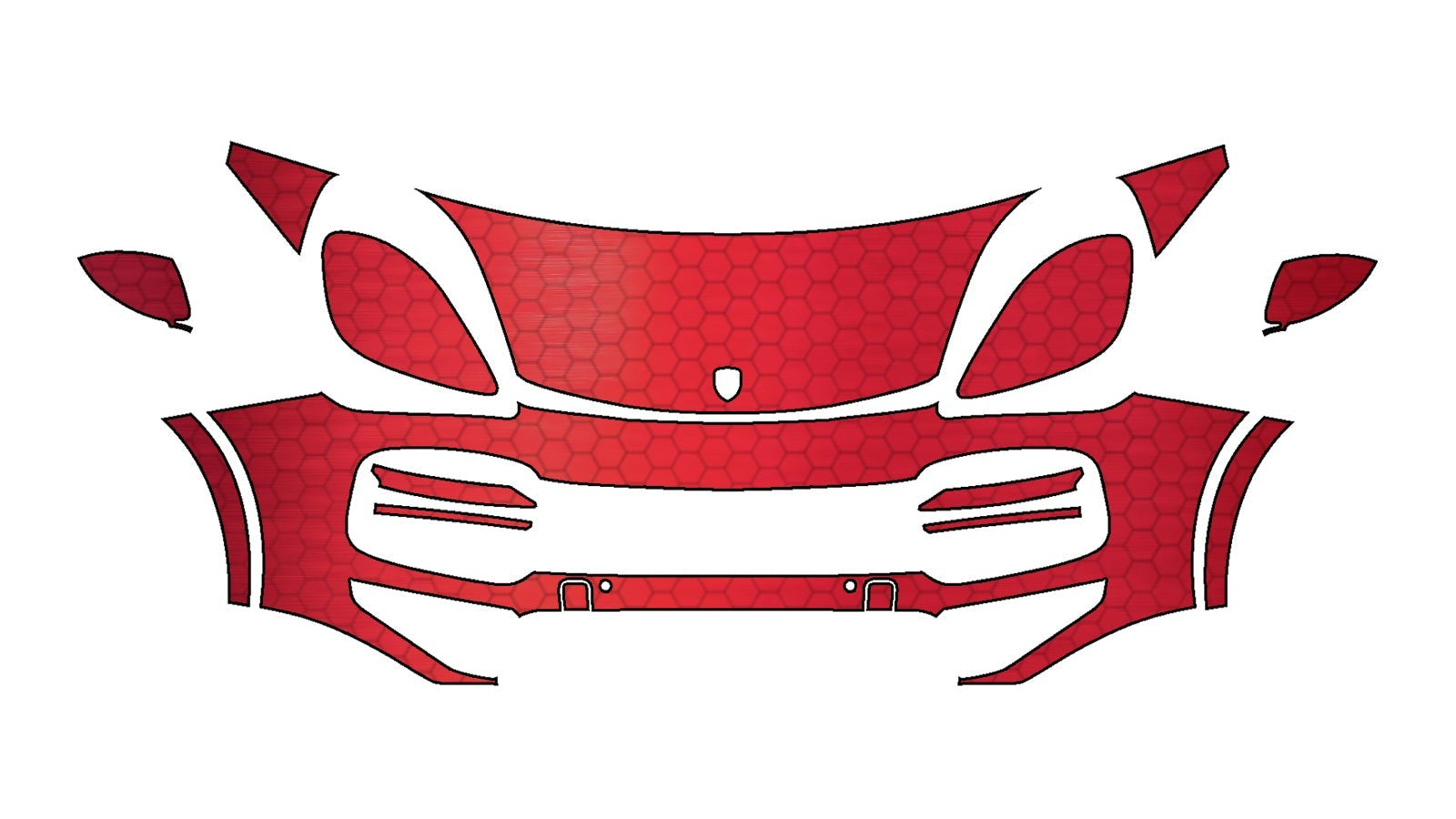 Porsche Cayenne Turbo (2019–2022) Front Paint Protection Film Kit | Pre-Cut PPF