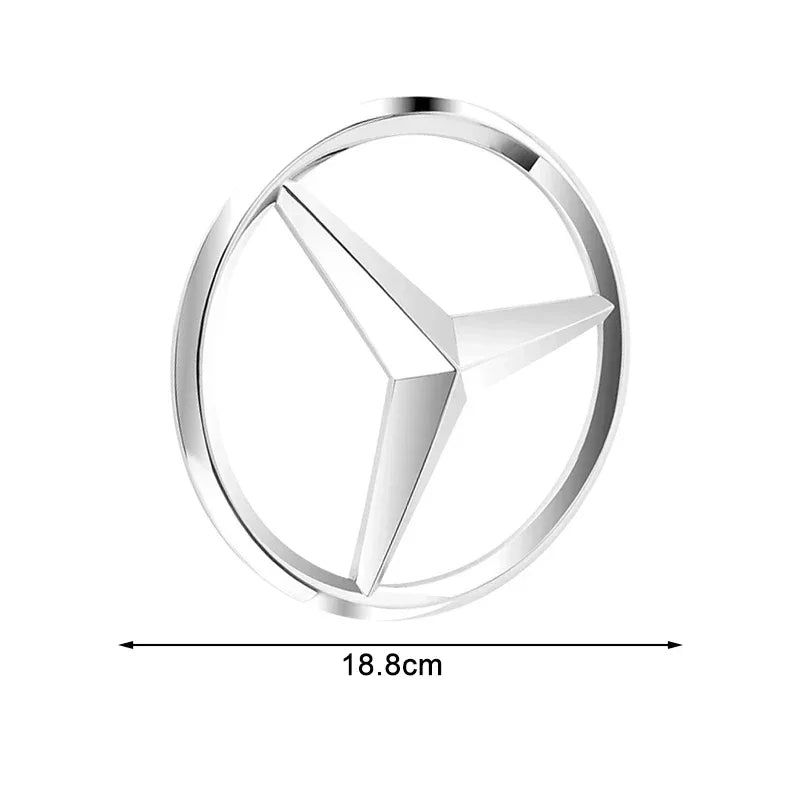 Large Front Grille Badge Decal 18.8cm / 21cm for Mercedes-Benz GLA / GLB / GLS / AMG | MERCEDES-BENZ