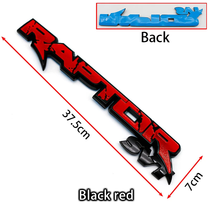 3D ABS Exterior Rear Trunk Fender Badge Emblem for Ford Raptor SVT / F-150 / Ranger | Multi-Color
