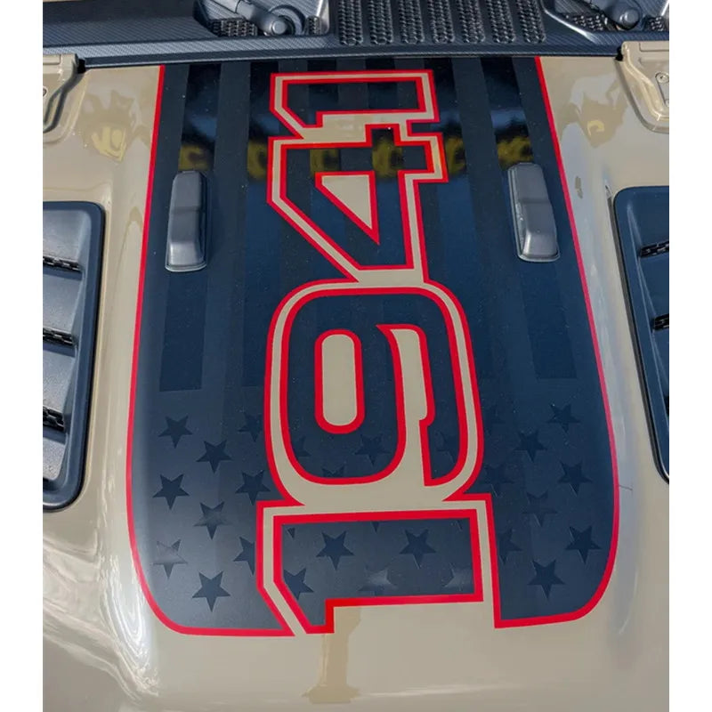 1941 Topographical Rubicon Hood Decal for Jeep Wrangler | Vinyl