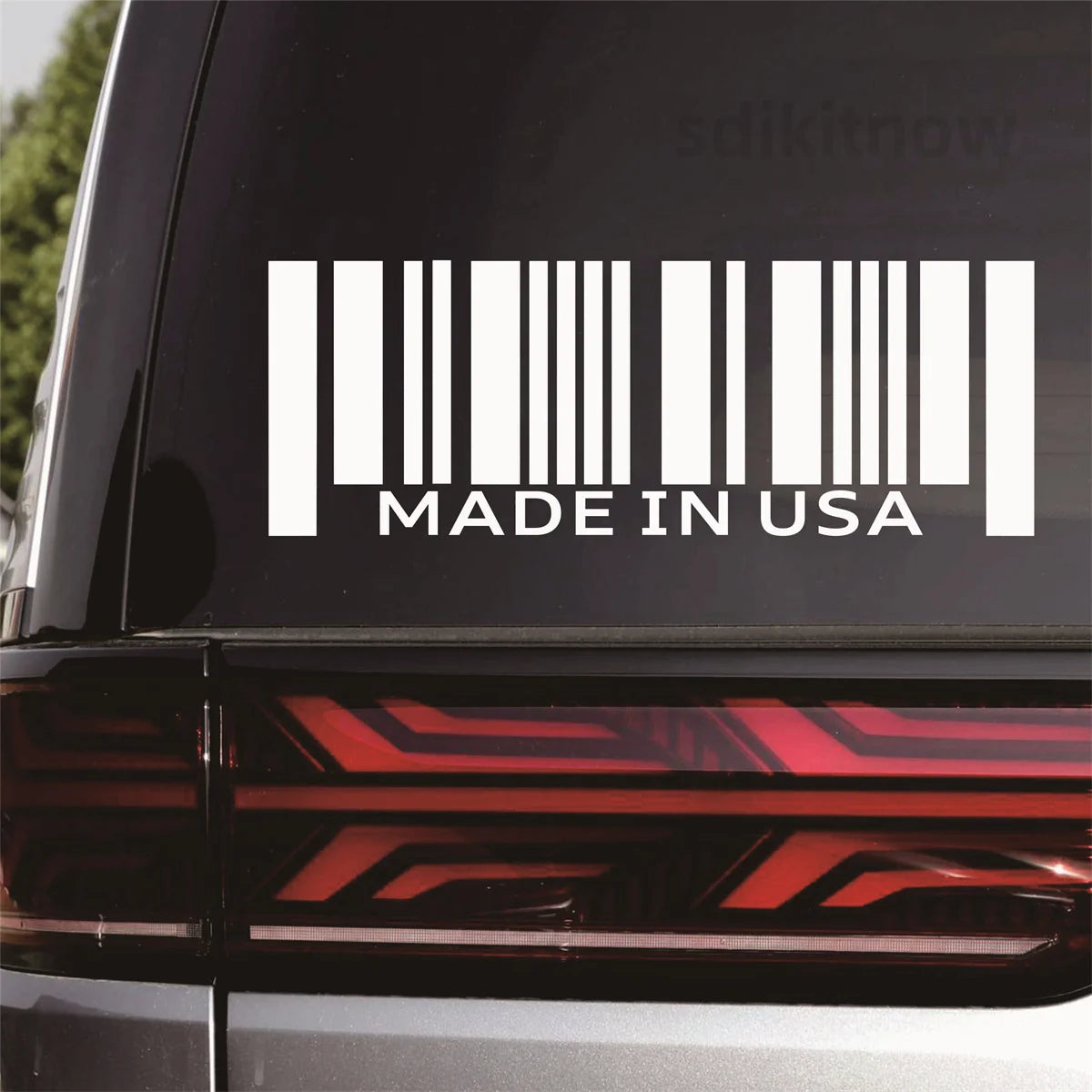 Made in USA Flag Vinyl Stickers - PVC Decals for Cadillac, Ford, GMC, Jeep, Chevrolet, Buick, Hummer, Lincoln, and Dodge