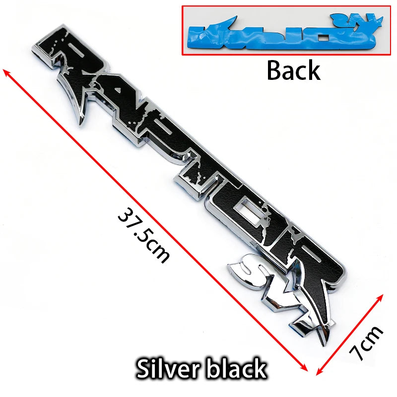 3D ABS Exterior Rear Trunk Fender Badge Emblem for Ford Raptor SVT / F-150 / Ranger | Multi-Color