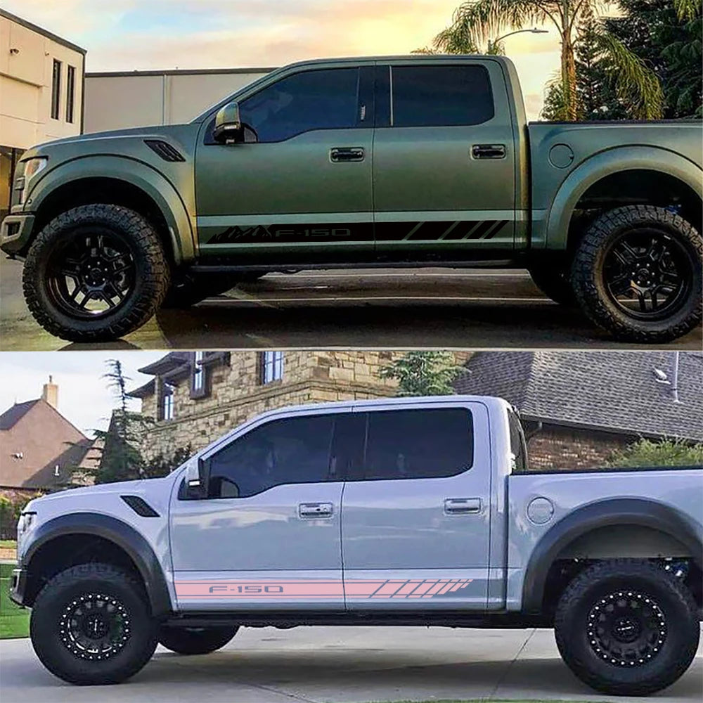 Mountain Door Side Stripe Sticker for Ford F-150 Raptor / XL / Lariat | Vinyl Truck Graphics Cover