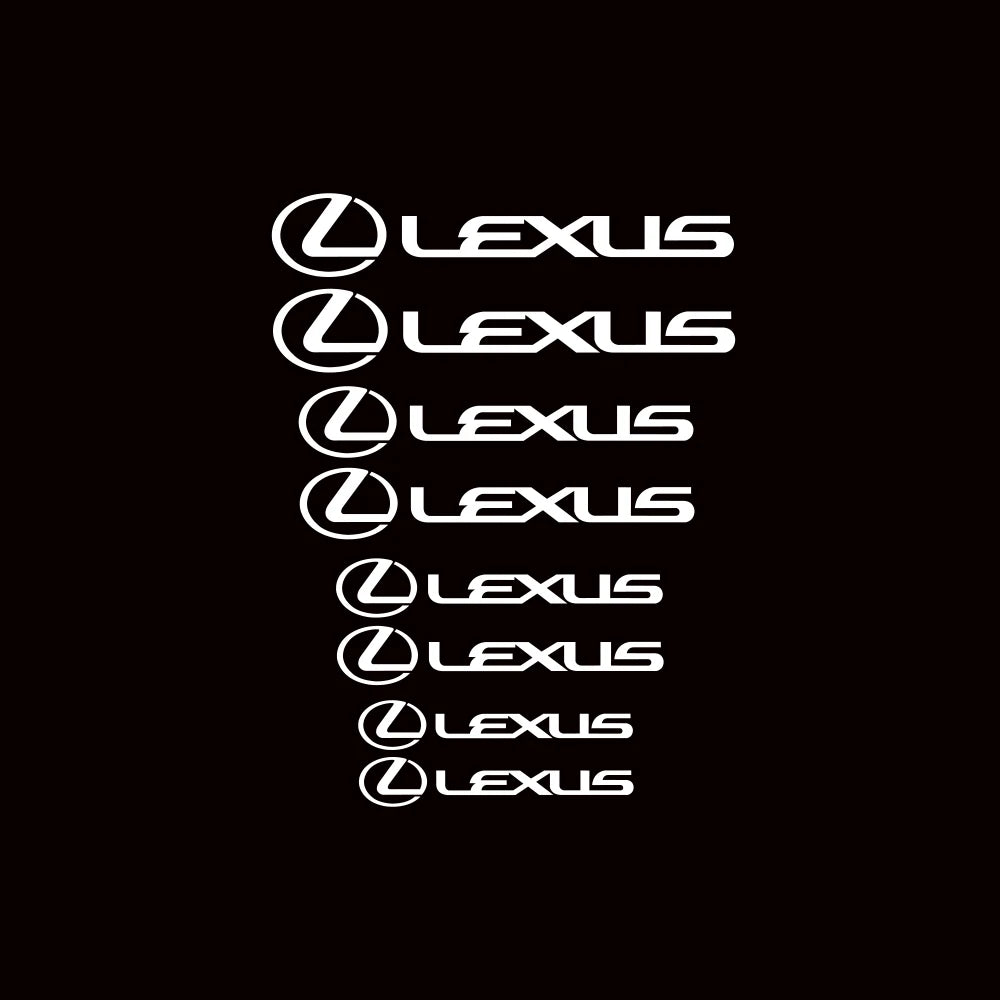 8PCS Lexus Text Brake Caliper Decals – High Temp Heat-Resistant Vinyl Stickers