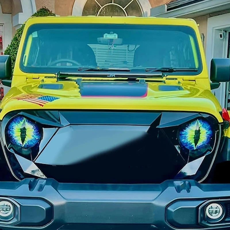 Beast Eyes Headlight Decals – Car & Jeep Headlight Sticker | 6 Colors | Universal Fit