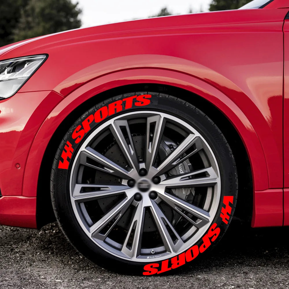 2.7cm 3D PVC Waterproof Tire Letter Stickers | OLPAY Racing Wheel