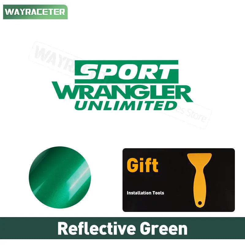 Jeep Wrangler Reflective Fender & Hood Decal – Rubicon / Unlimited / Sport | JK JL TJ YJ CJ