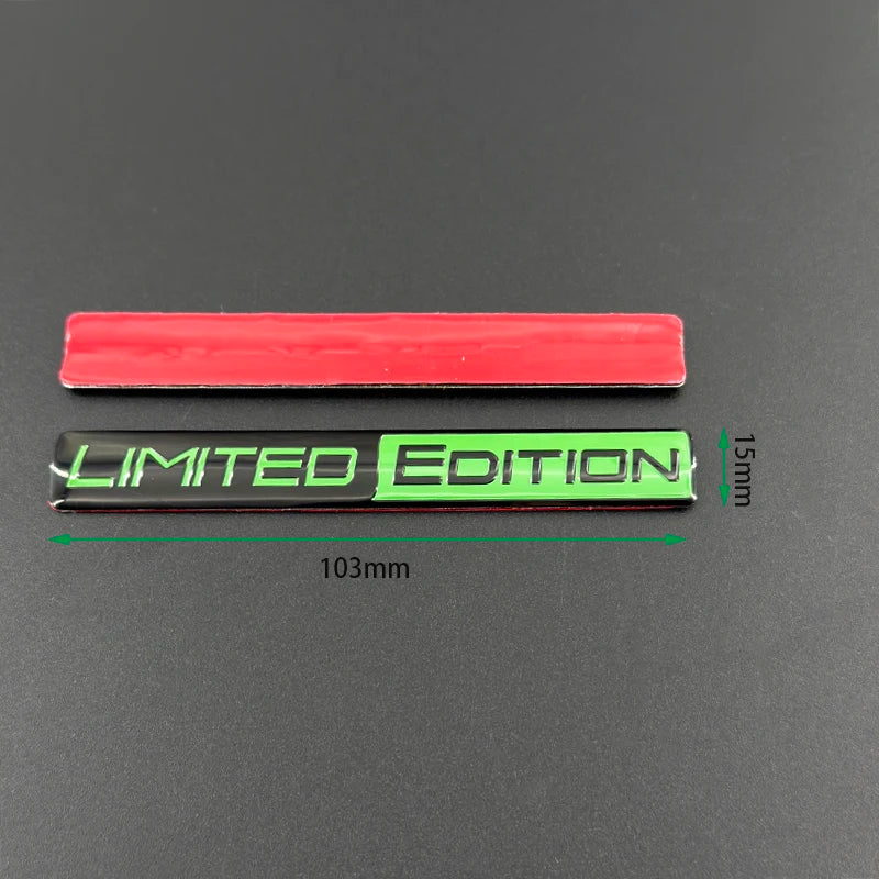 3D Aluminum LIMITED EDITION Emblem Badge Sticker Decal | Universal Car Accessory