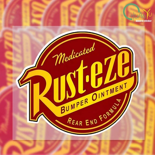 RUSTEZE Car Sticker - 6" x 5" Waterproof Vinyl Decal for Motorcycle, Windshield, and Car Windows