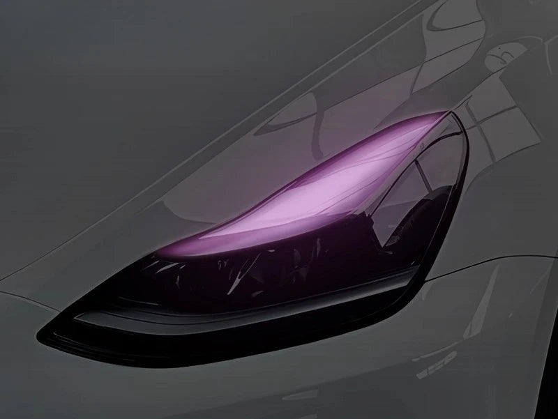 For Tesla Model3/Y Car Headlight Color-changing Film Daytime Running Lights Light Color-changing Film Car Sticker Modification