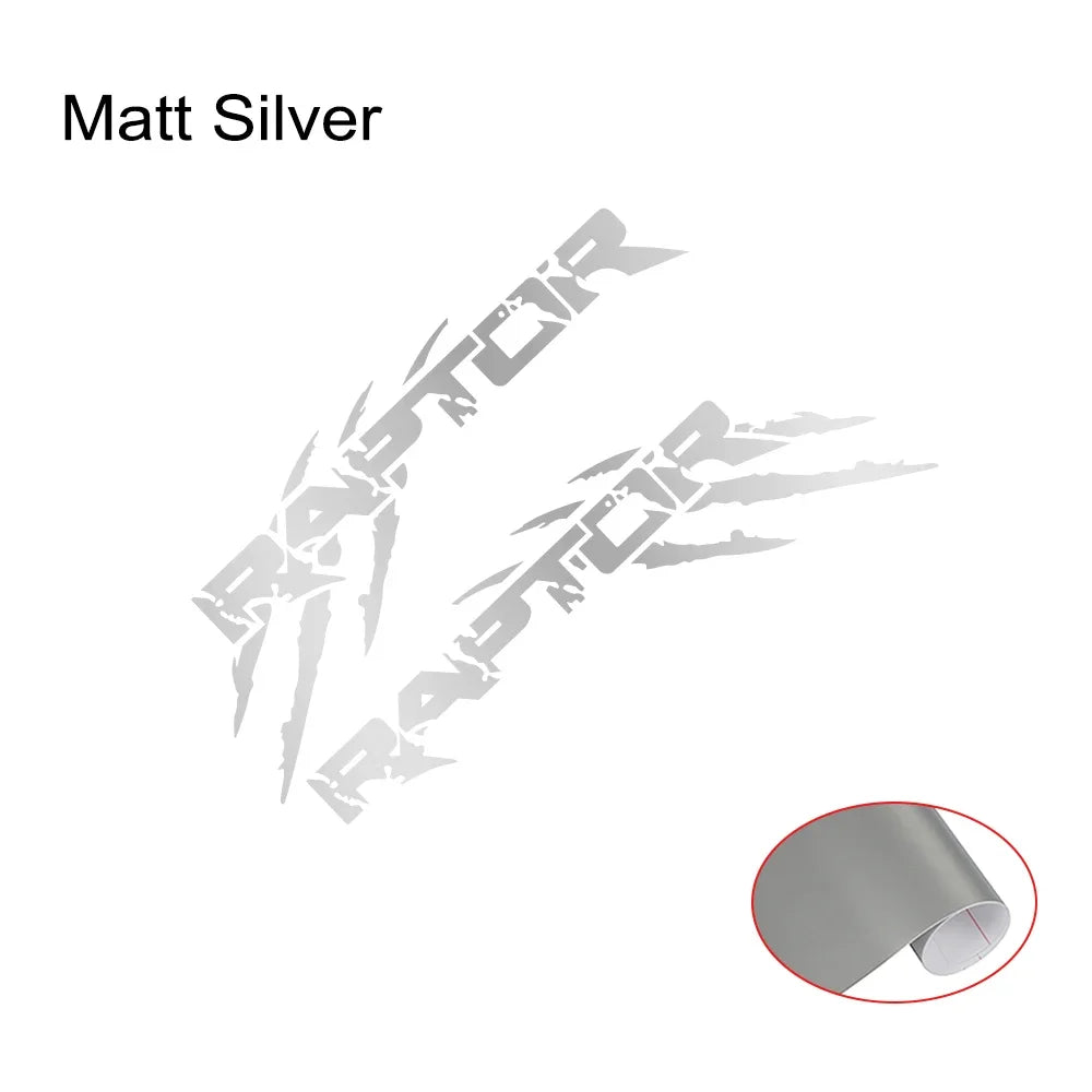 Claw Style Truck Bed Side Decal for Ford F-150 / Ranger Raptor | Pickup Vinyl Graphics 2-Pack