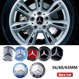 Wheel Center Hub Cap Resin Badge Emblem Sticker for Mercedes-Benz | 56mm / 60mm / 65mm
