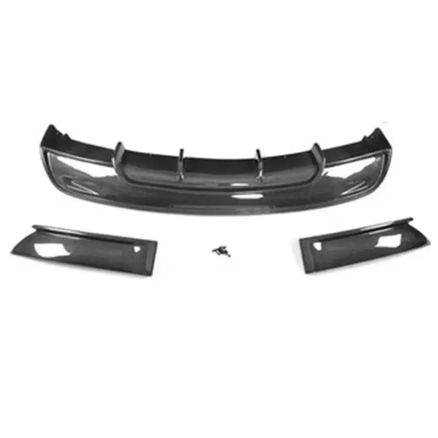 Real Carbon Fiber Rear Bumper Diffuser & Splitters for Tesla Model S (2017+) | Back Lip Body Kit