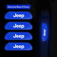 Cargar imagen en el visor de la galería, Door Reflective Safety Warning Stickers for Jeep Wrangler / Rubicon | 4-Piece JEEP Mark