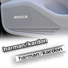 Harman Kardon 3D Aluminum Sticker Decal for Mercedes-Benz / BMW / Land Rover / Volvo | Speaker Badge