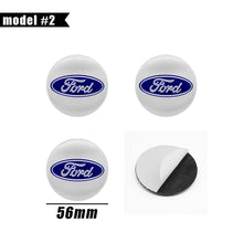 Cargar imagen en el visor de la galería, Wheel Center Hub Cap Cover Badge Stickers for Ford F-150 / Focus | 4-Piece 65mm / 60mm / 56mm