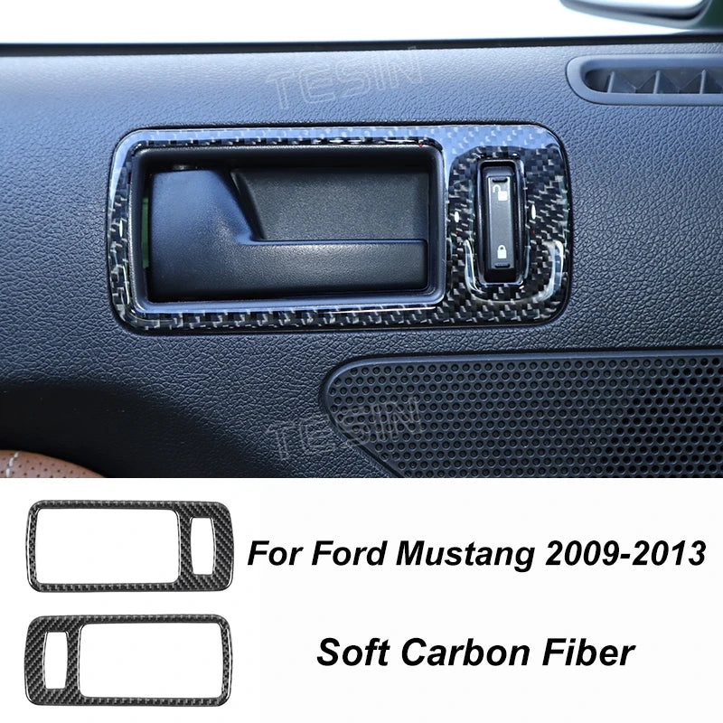 Carbon Fiber Grain Interior & Exterior Decoration Sticker for Ford Mustang (2009-2014) | Kit