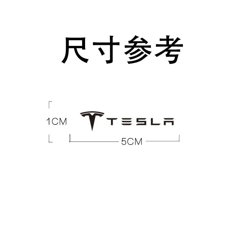 3D Metal Car Creative Stickers Waterproof Dirt-proof Sticker For Tesla Model 3  S X Y Roadster SpaceX Car Accessories