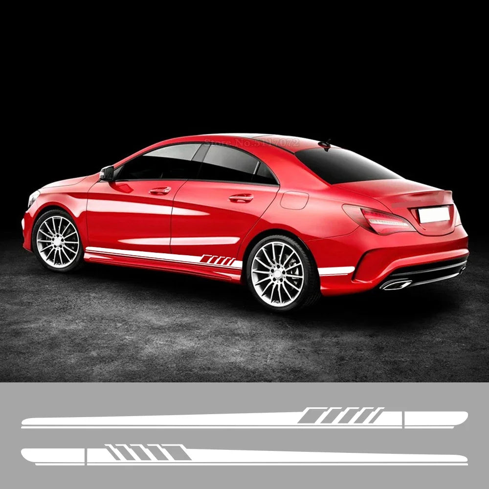 Racing Side Stripe Body Decal for Mercedes-Benz CLA-Class / CLA45 | Style Vinyl Sticker