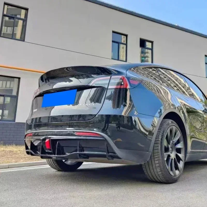 Glossy Black ABS Rear Bumper Diffuser Body Kit for Tesla Model 3 / Model Y (2016–2023)
