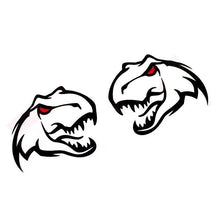 Cargar imagen en el visor de la galería, Ferocious Dinosaur Head Body Decal – Large Format Vinyl Sticker for Dodge Challenger &amp; RAM TRX | Both Sides, Black