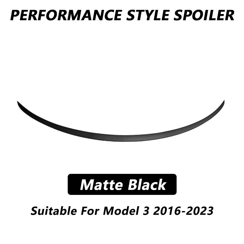 Performance-Style ABS Rear Trunk Spoiler for Tesla Model 3 / Model 3 Highland / Model Y (2018–2026)