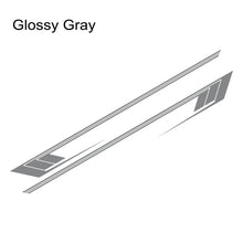 Cargar imagen en el visor de la galería, Jeep Cherokee XJ Retro Hockey Stick Racing Side Stripe Decal – Body Door &amp; Side Skirt Vinyl (2 Pcs) | 8 Finishes