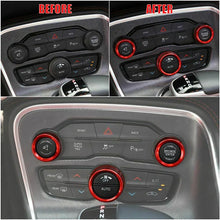 Load image into Gallery viewer, A/C Control Knob Volume Radio Switch Decoration Cover for Dodge Challenger / Charger | 3-Piece